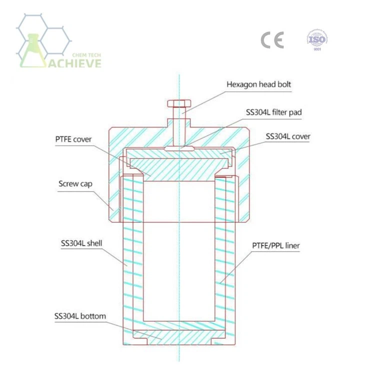 100 ML Teflon Lined Autoclave
